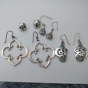Brighton lot 4 pairs of earrings preowned very good condition